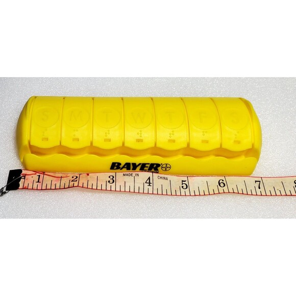 Bayer Aspirin Branded 7 Day Easy Open Pill Organizer with Braille - Picture 6 of 9